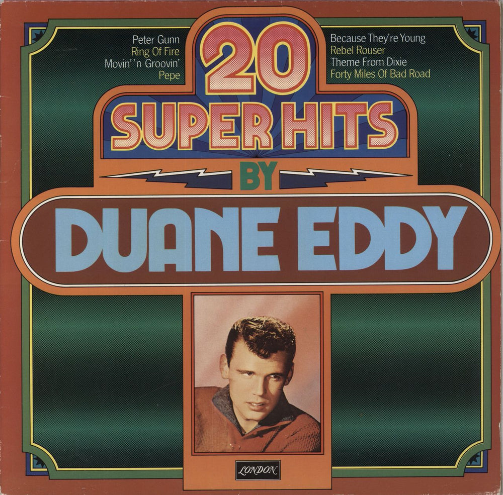 Duane Eddy 20 Super Hits By Duane Eddy German vinyl LP album (LP record) 6.23485