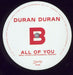 Duran Duran All Of You - Erol Alkan's Extended Rework UK 12" vinyl single (12 inch record / Maxi-single) DDN12AL823684