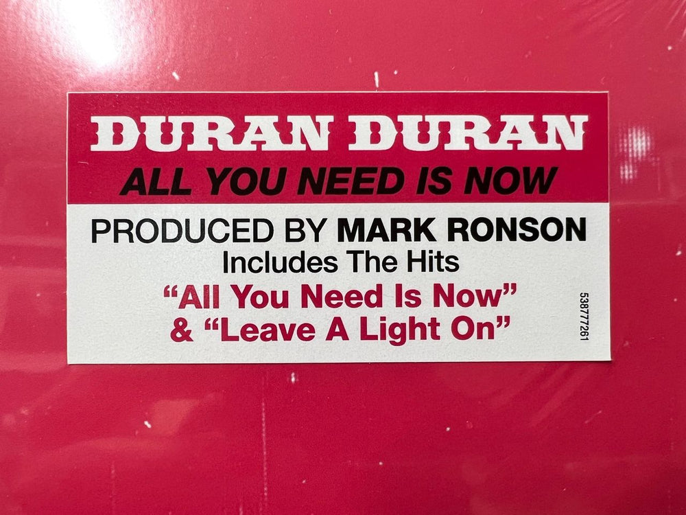 Duran Duran All You Need Is Now - Black Vinyl - Sealed UK 2-LP vinyl record set (Double LP Album) DDN2LAL802195