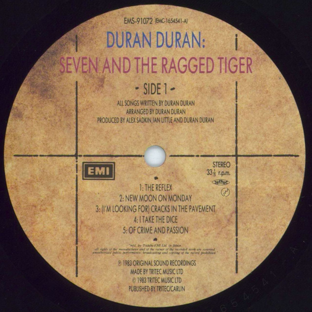 Duran Duran Seven And The Ragged Tiger + Poster, Stickers & obi Japanese vinyl LP album (LP record) DDNLPSE421504