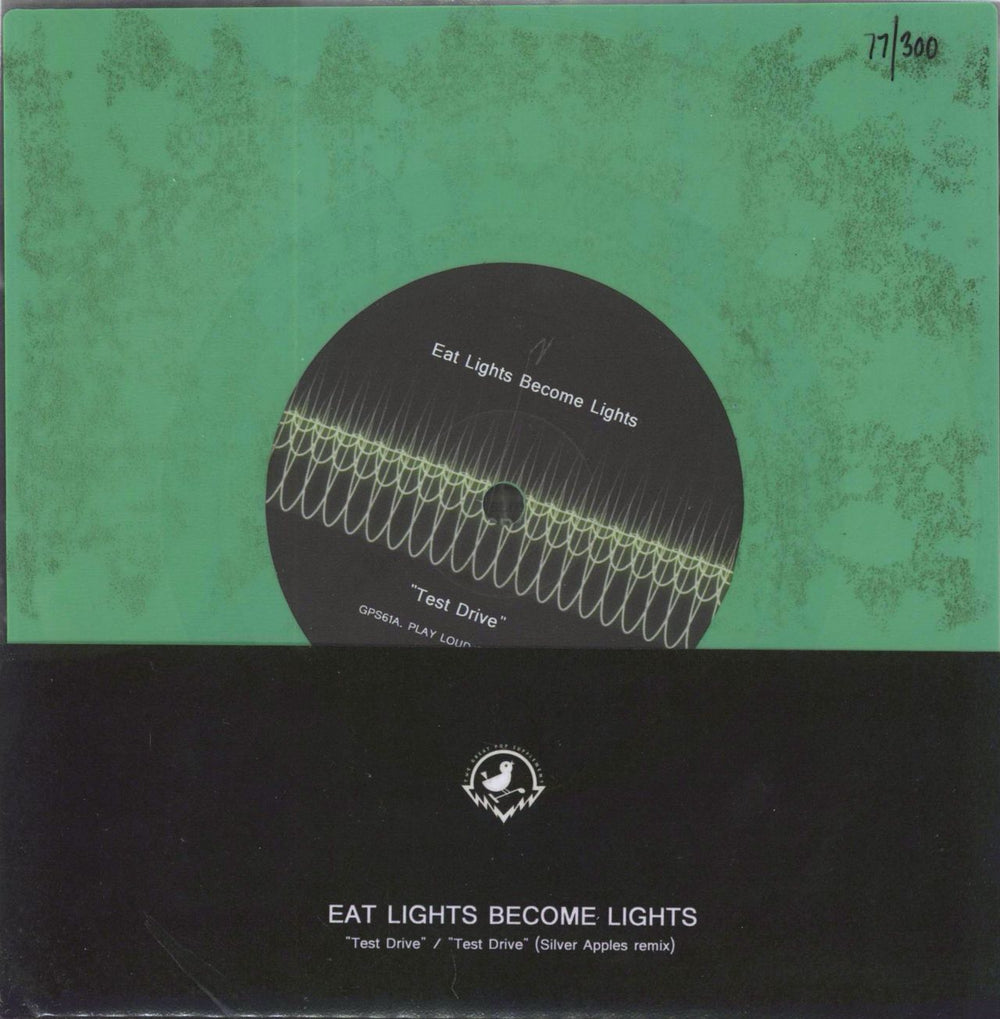 Eat Lights Become Lights Test Drive - Green Vinyl UK shaped picture disc (picture disc vinyl record) GPS61