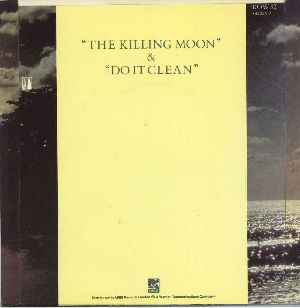 Echo & The Bunnymen The Killing Moon - paper label - EX UK 7" vinyl single (7 inch record / 45)