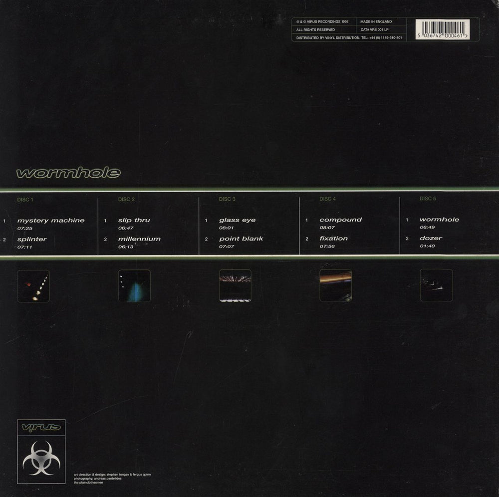 Ed Rush & Optical Wormhole UK 5-LP vinyl album record set 5036742000461