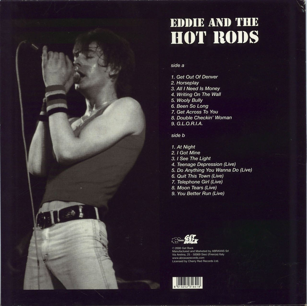 Eddie And The Hot Rods Doing Anything They Wanna Do... Italian vinyl LP album (LP record) 8013252316418