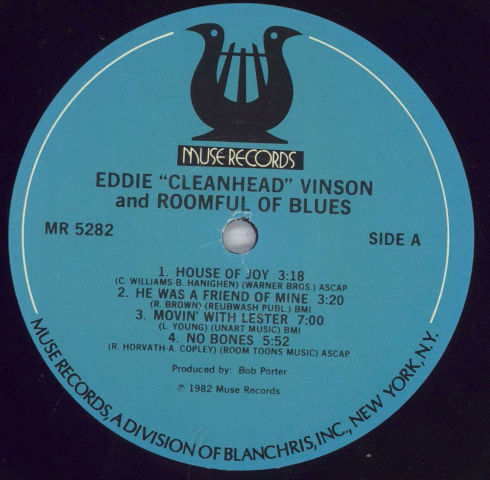 Eddie 'Cleanhead' Vinson Eddie 'Cleanhead' Vinson & Roomful Of Blues US vinyl LP album (LP record) EV1LPED827699