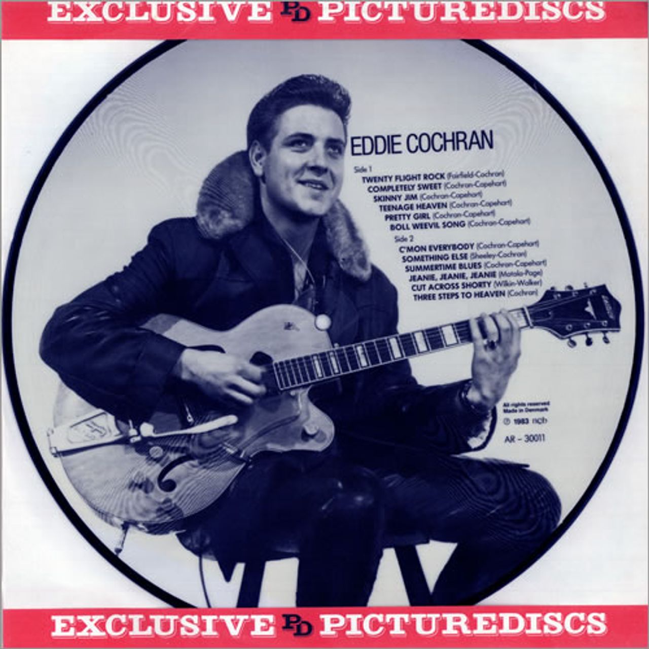 Eddie Cochran Greatest Hits Danish Picture disc LP — RareVinyl.com