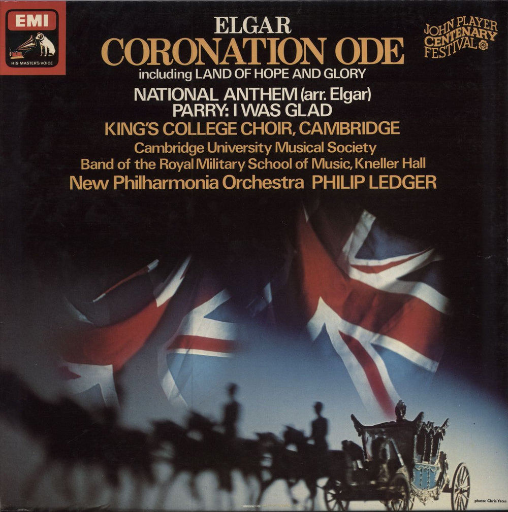 Edward Elgar Coronation Ode UK vinyl LP album (LP record) ASD3345