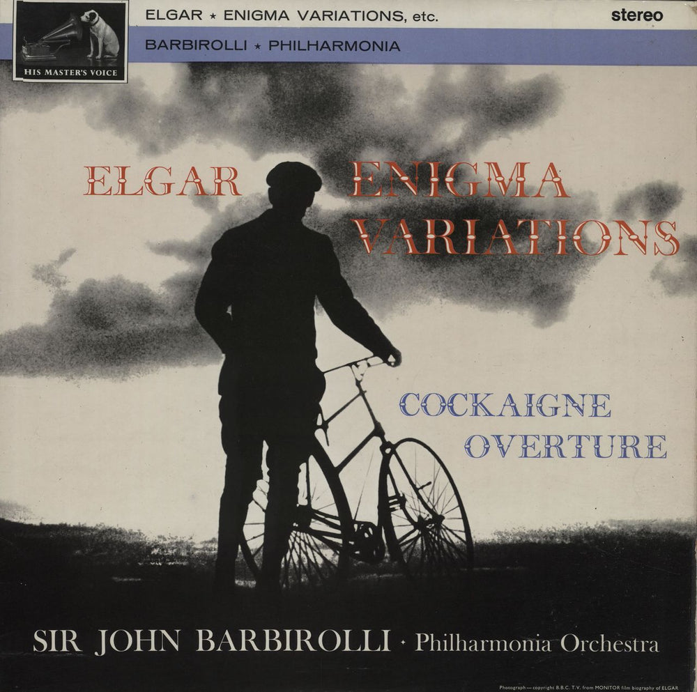 Edward Elgar 'Enigma' Variations / Overture 'Cockaigne' - 3rd UK vinyl LP album (LP record) ASD548