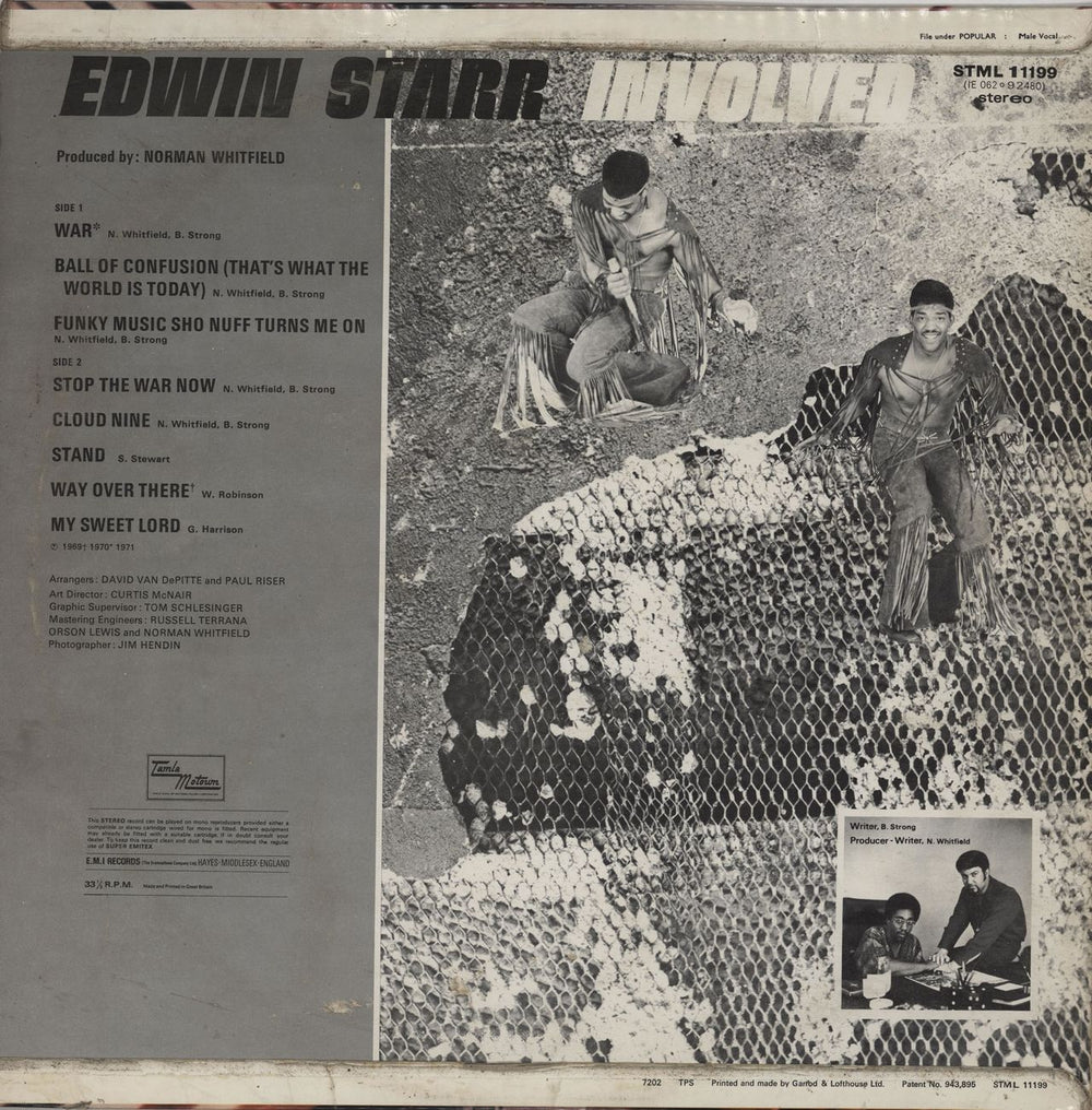 Edwin Starr Involved UK vinyl LP album (LP record)