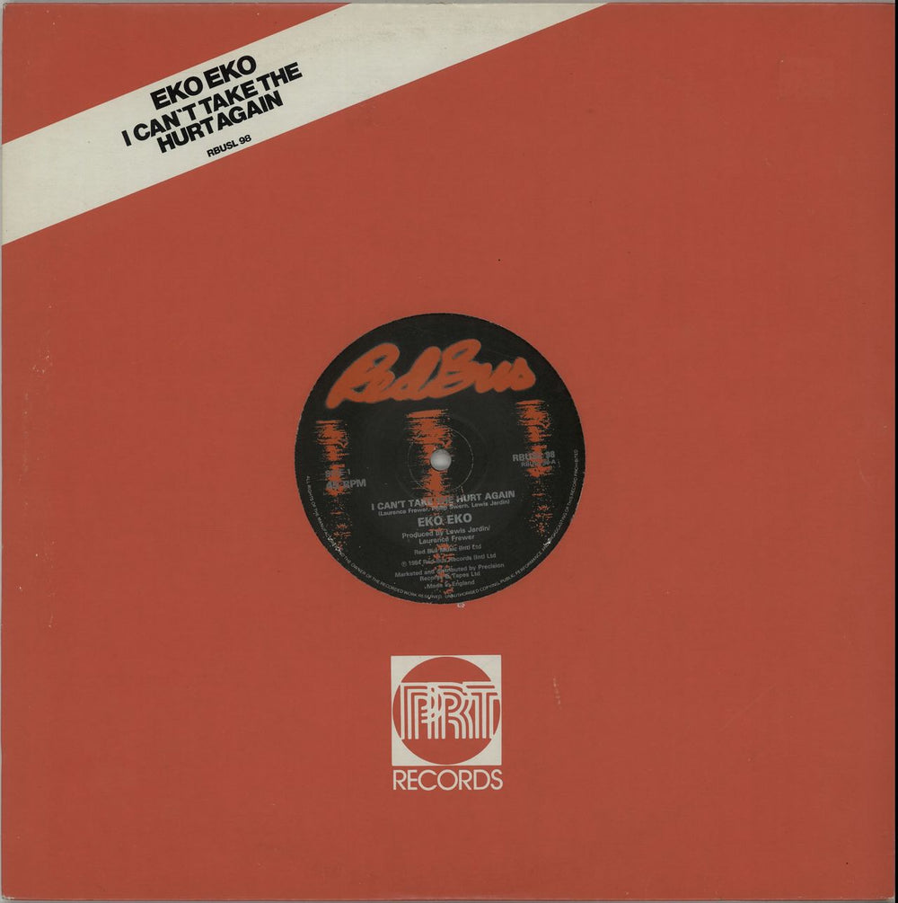 Eko Eko I Can't Take The Hurt Again UK 12" vinyl single (12 inch record / Maxi-single) RBUSL98