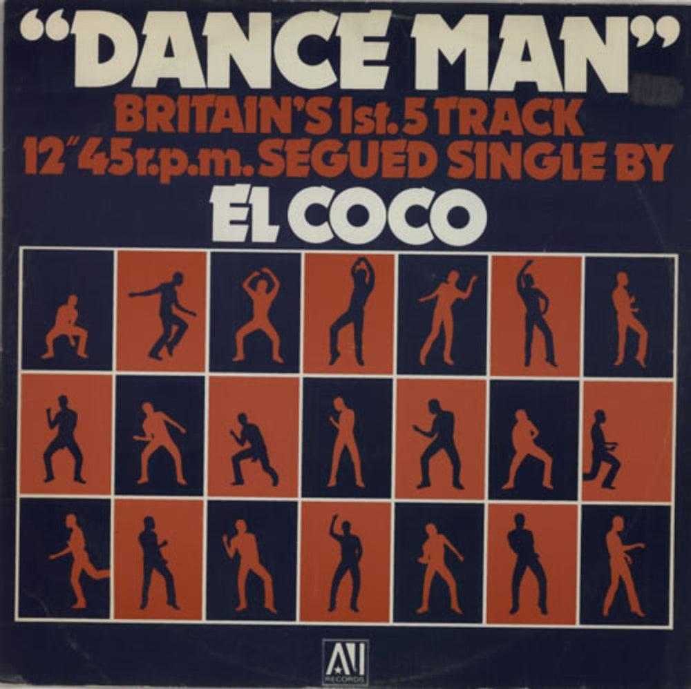 El Coco Dance Man UK Promo 12" vinyl single (12 inch record / Maxi-single) AVISL104