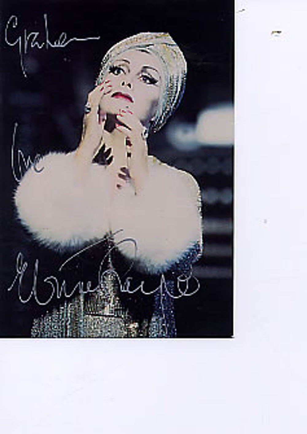 Elaine Paige Sunset Boulevard - Autographed UK Promo memorabilia SIGNED POSTCARD