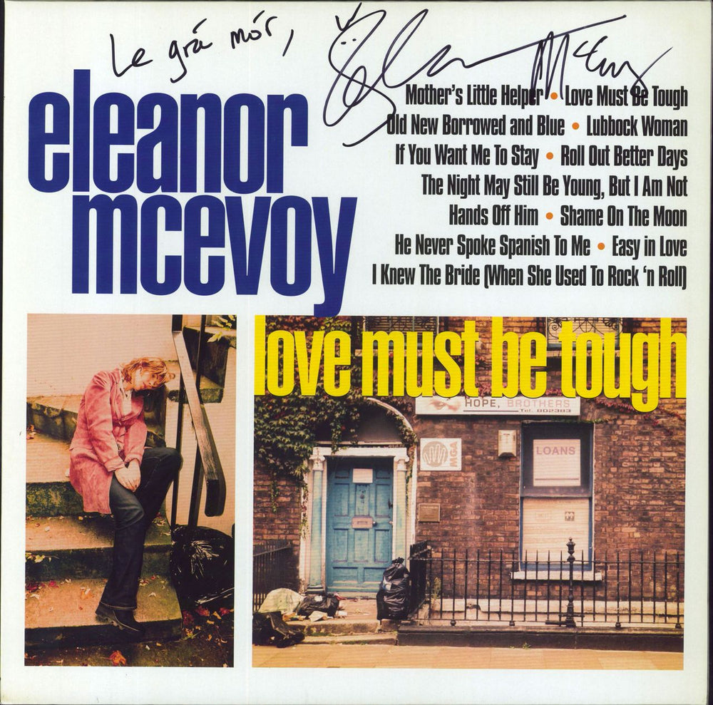 Eleanor McEvoy Love Must Be Tough - Autographed UK vinyl LP album (LP record) DIV012LP