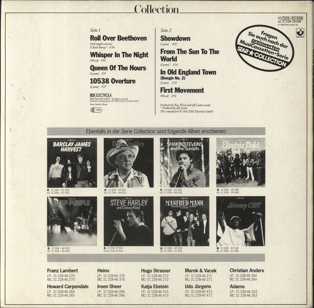 Electric Light Orchestra Collection German vinyl LP album (LP record)