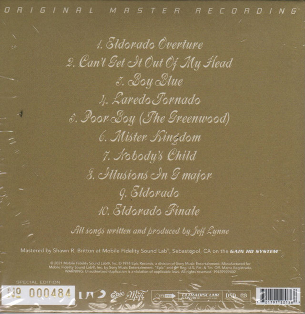 Electric Light Orchestra Eldorado - Audio CD - Sealed US Super a — RareVinyl.com