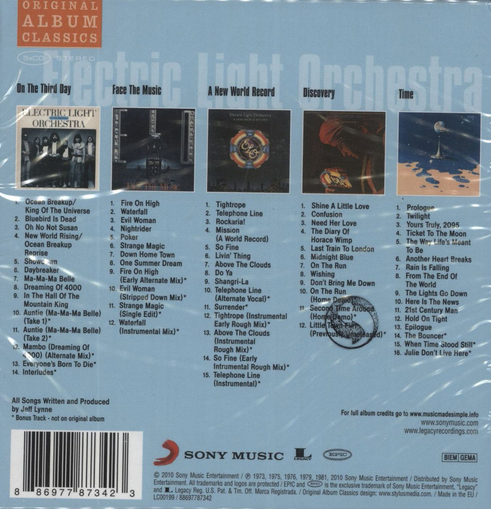 Electric Light Orchestra Original Album Classics - Sealed UK CD Album Box Set 886977873423