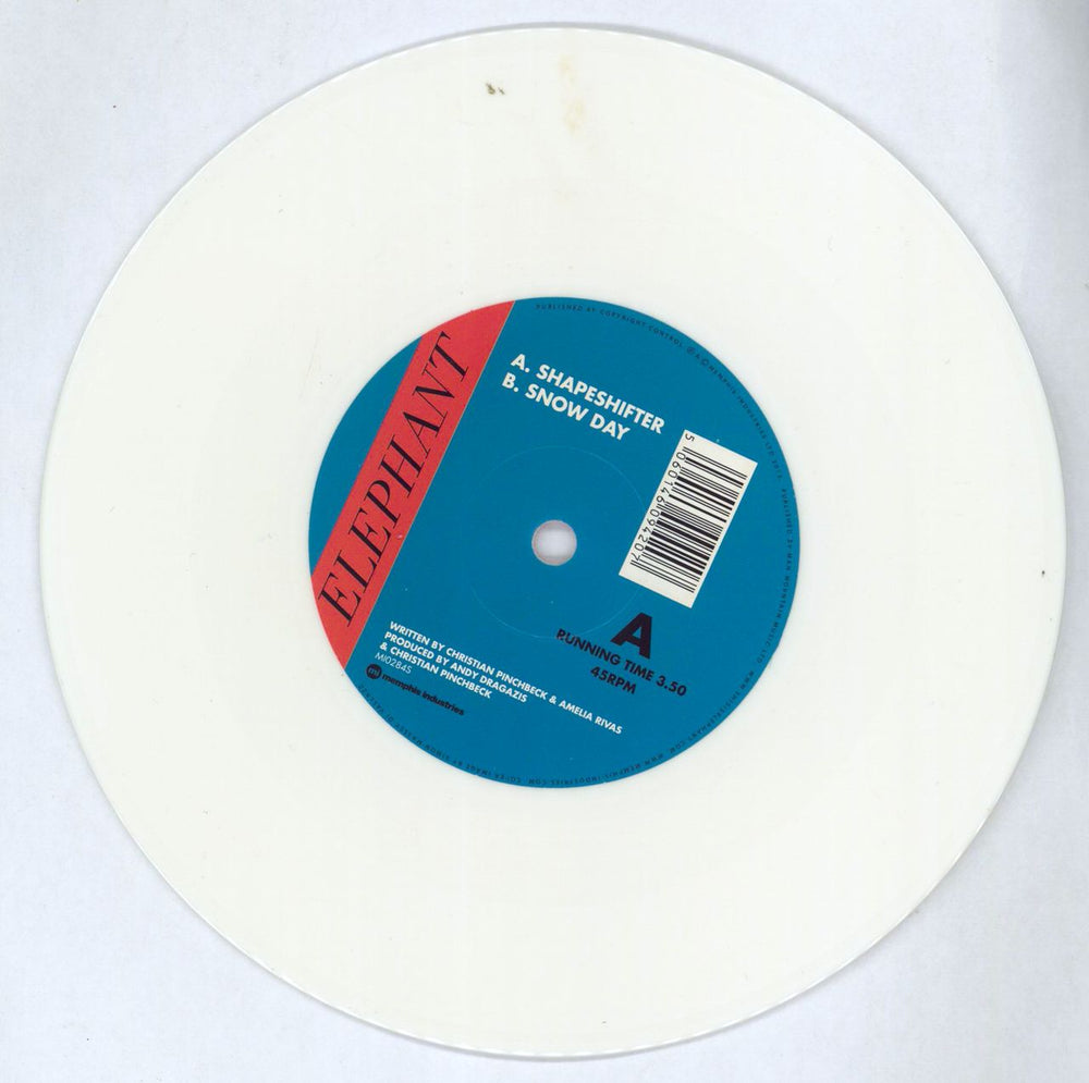 Elephant (00s) Shapeshifter - White Vinyl UK 7" vinyl single (7 inch record / 45) 3MR07SH767349