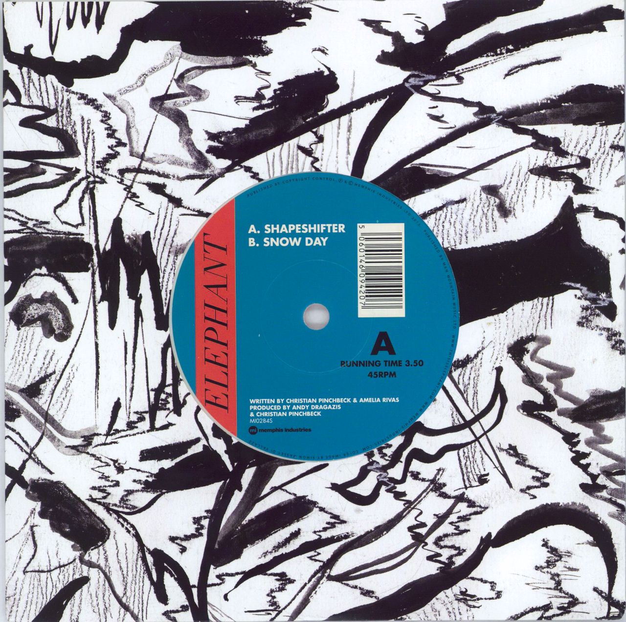 Elephant (00s) Shapeshifter - White Vinyl UK 7" vinyl single (7 inch record / 45) MI0284S