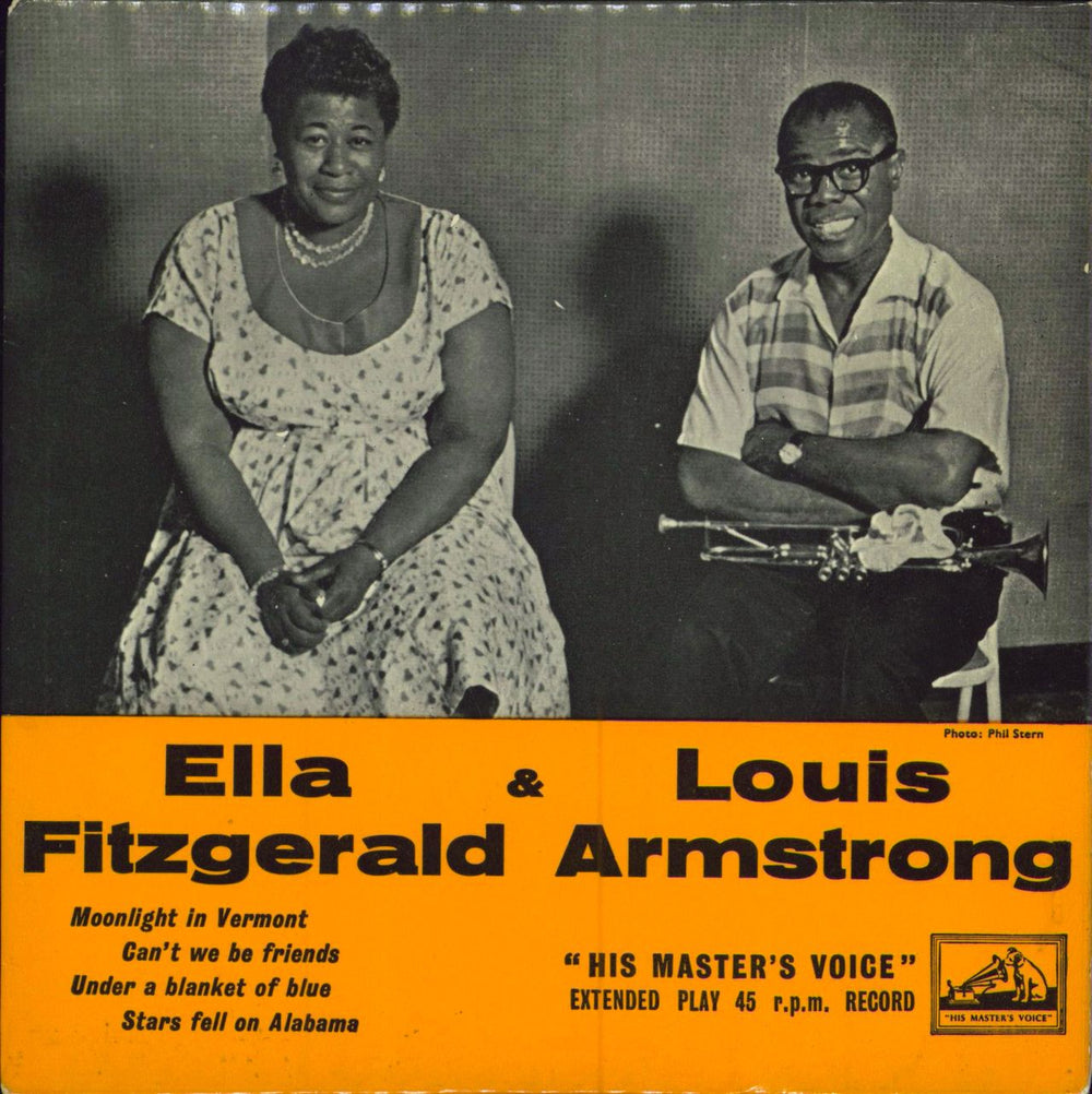 Ella Fitzgerald & Louis Armstrong Ella Fitzgerald & Louis Armstrong EP - Orange Sleeve UK 7" vinyl single (7 inch record / 45) 7EG8280