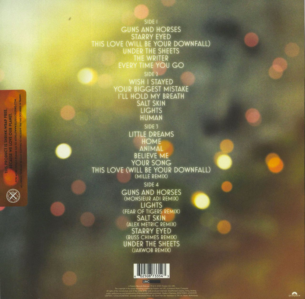 Ellie Goulding Lights 10 - 10th Anniversary - Sealed UK 2-LP vinyl record set (Double LP Album) 602508733543