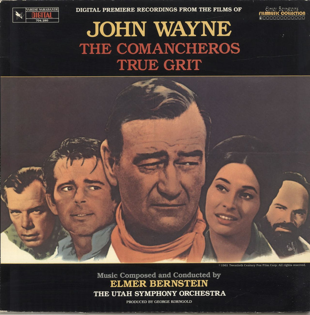 Elmer Bernstein John Wayne US vinyl LP album (LP record) 704.280