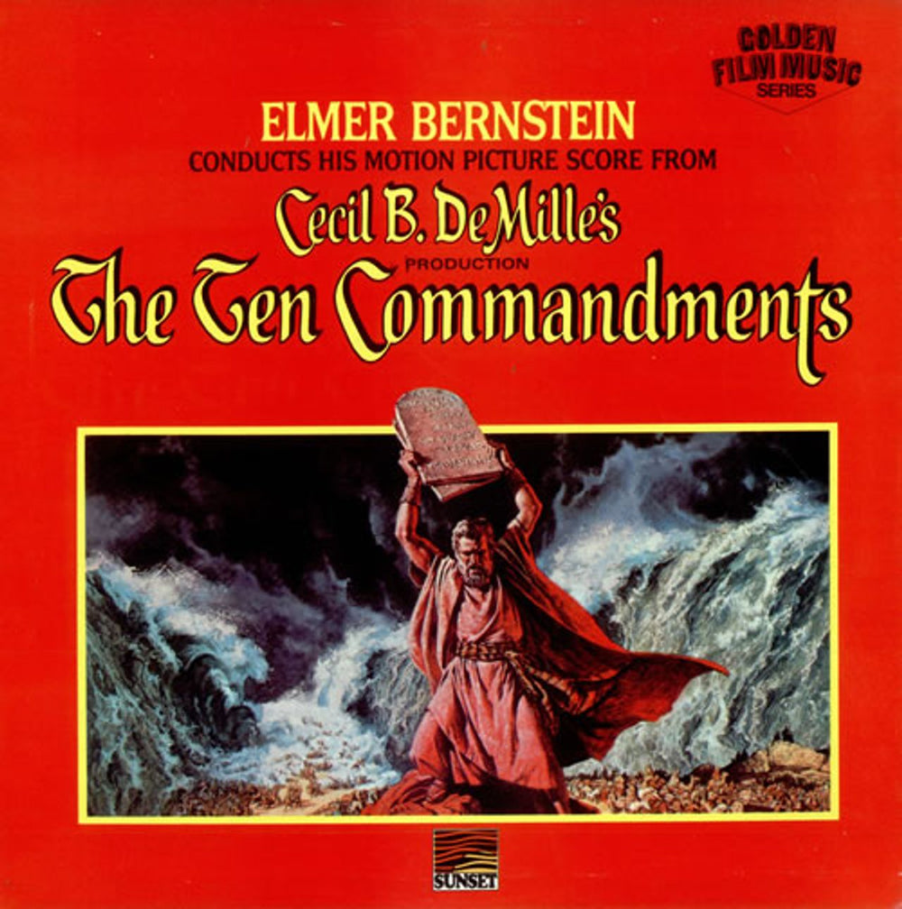 Elmer Bernstein The Ten Commandments UK vinyl LP album (LP record) SLS50315