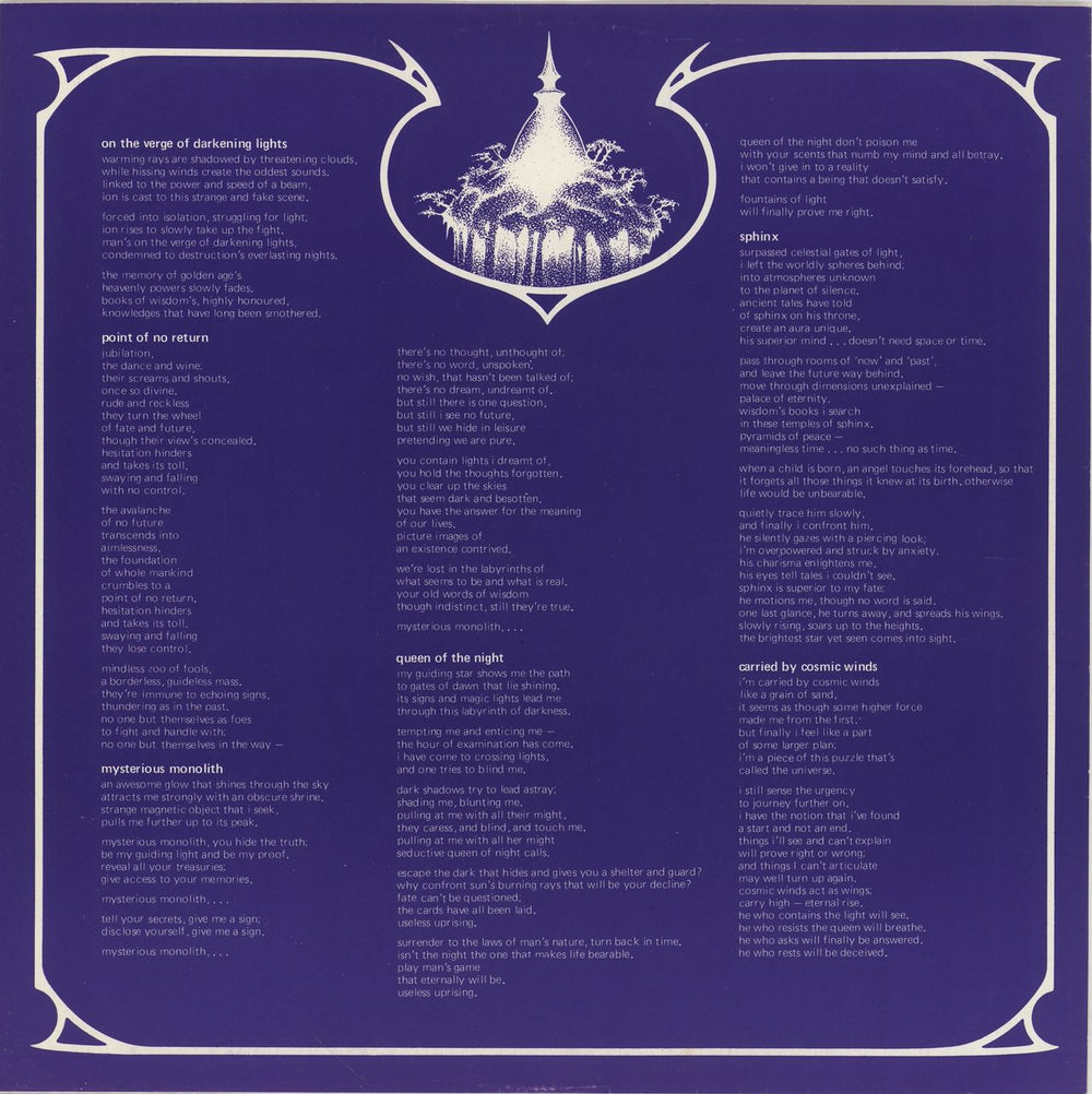 Eloy Planets - 1st + Blue Inner UK Vinyl LP — RareVinyl.com