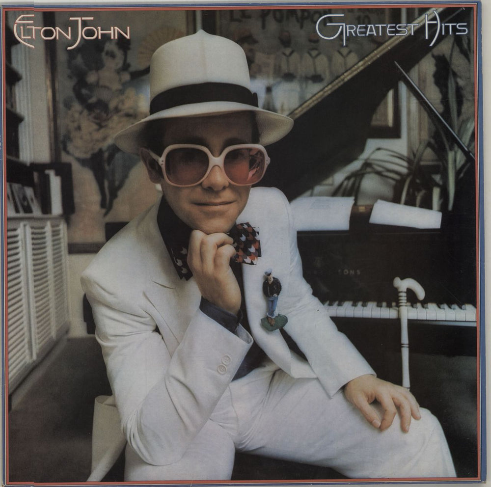 Elton John Greatest Hits + Inner UK vinyl LP album (LP record) DJH20442