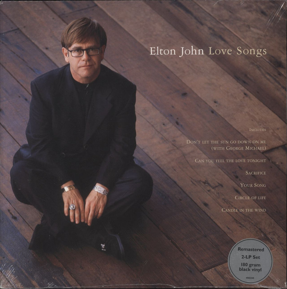 Elton John Love Songs - 180g - Hype-sticker - Sealed UK 2-LP vinyl record set (Double LP Album) 4582345