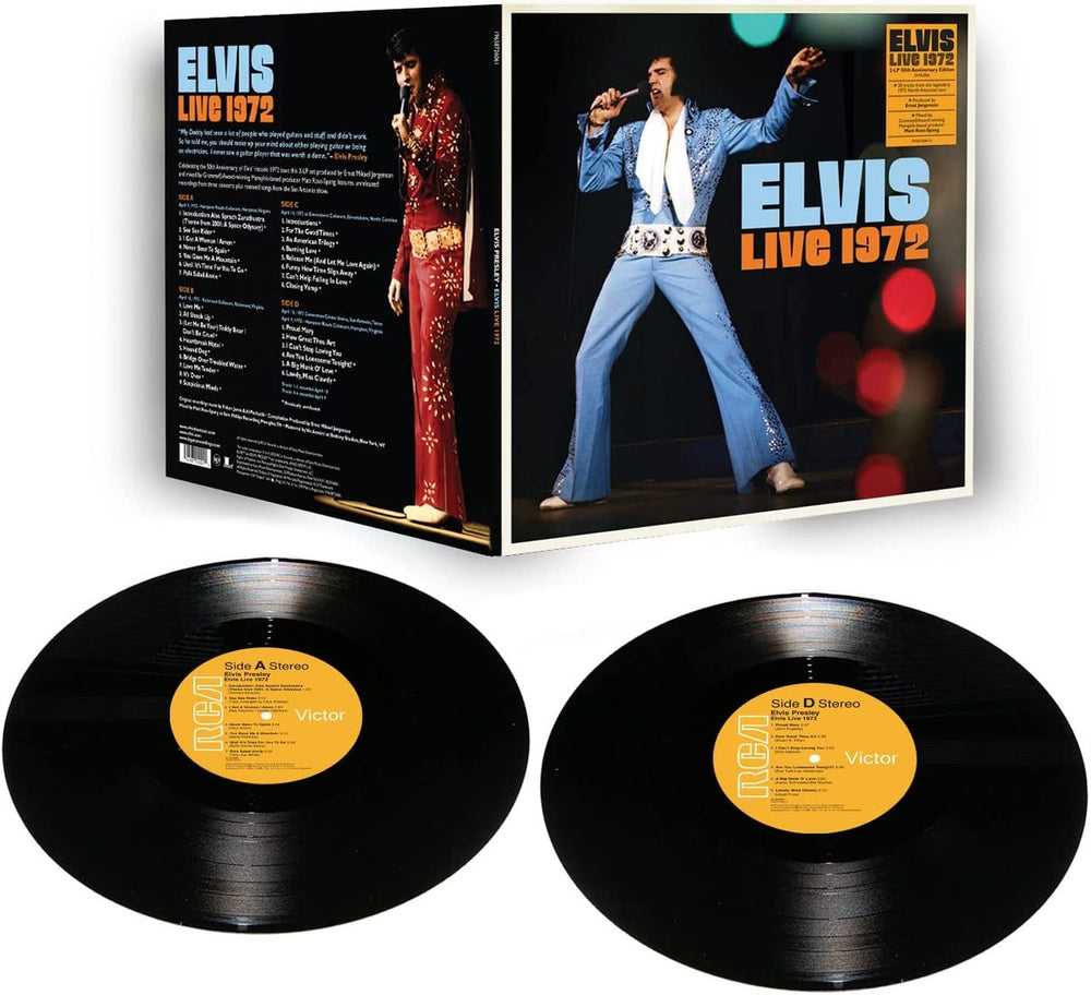 Elvis Presley Elvis Live 1972 - 50th Anniversary - Sealed UK 2-LP vinyl record set (Double LP Album) ELV2LEL809507