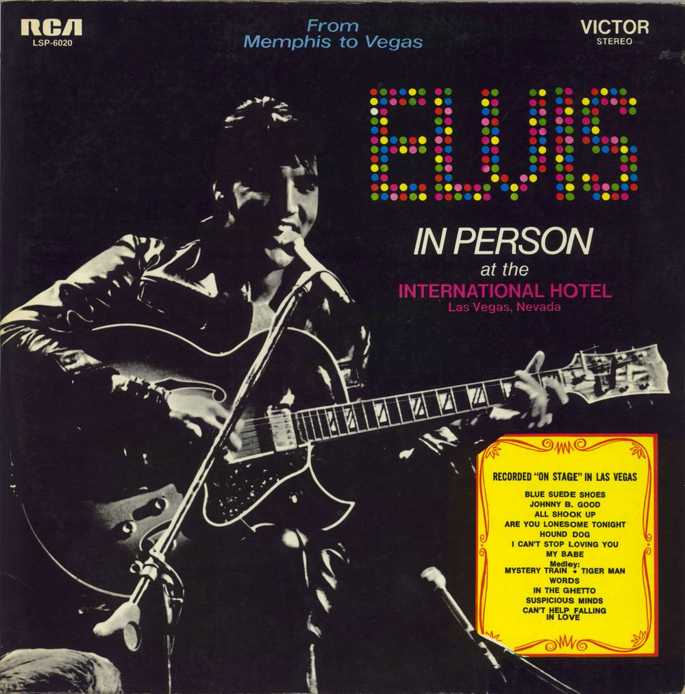 Elvis Presley From Memphis To Vegas / From Vegas To Memphis Australian 2-LP vinyl record set (Double LP Album) LSP-6020