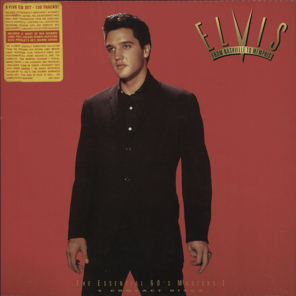 Elvis Presley From Nashville To Memphis - 5CD + sticker UK Cd album bo —  RareVinyl.com