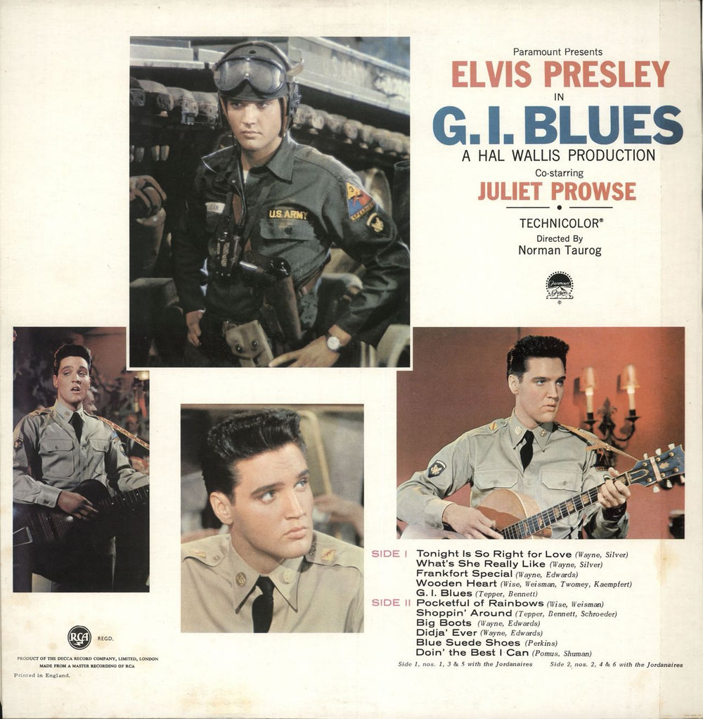 Elvis Presley G.I. Blues - US Vinyl UK vinyl LP album (LP record)