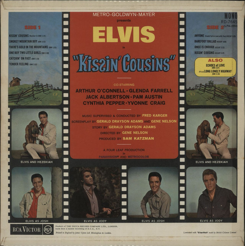 Elvis Presley Kissin Cousins - Red Spot UK vinyl LP album (LP record)