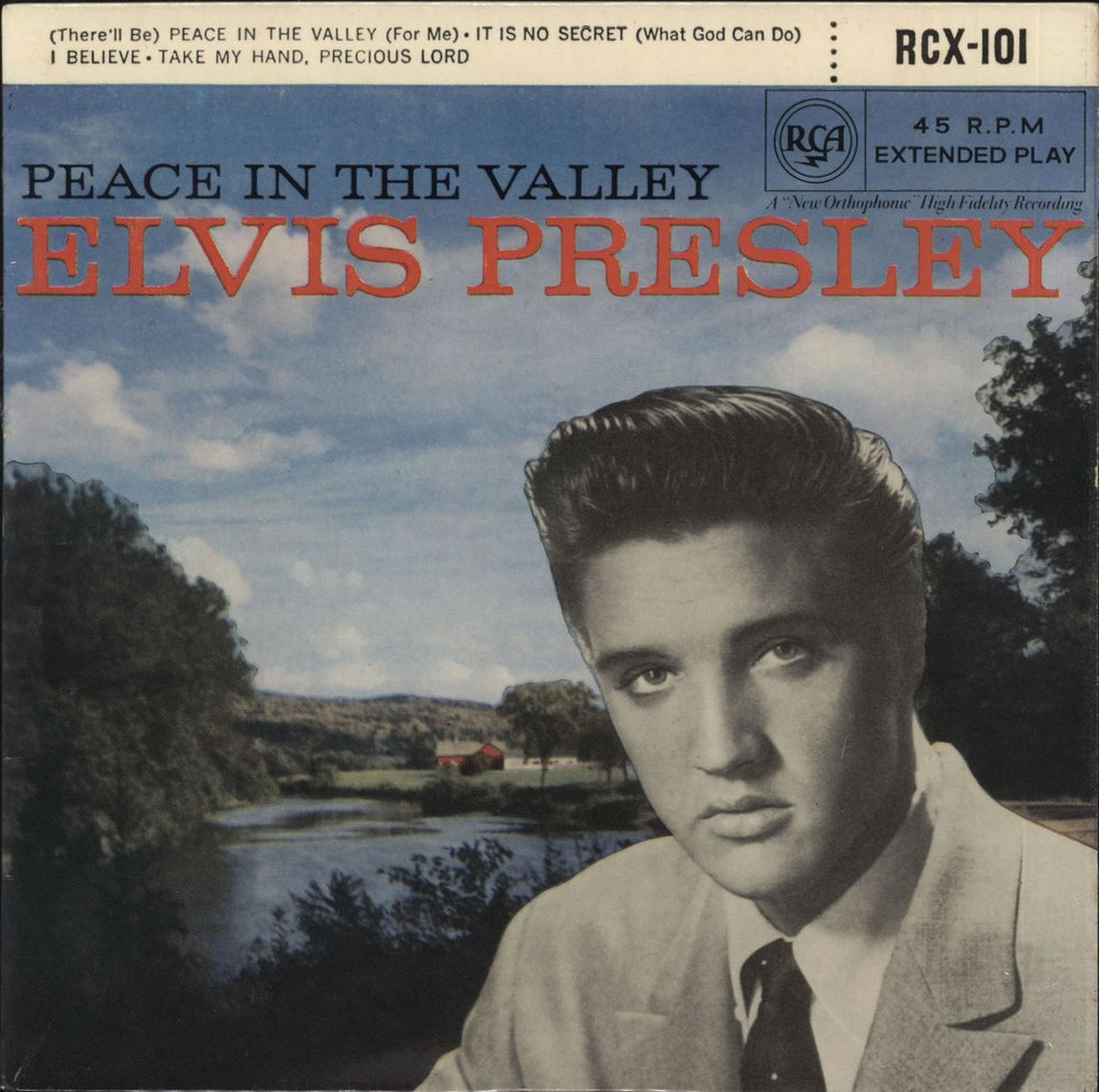 Elvis Presley Peace In The Valley - 6th - 8.61 UK 7" vinyl single (7 inch record / 45) RCX-101