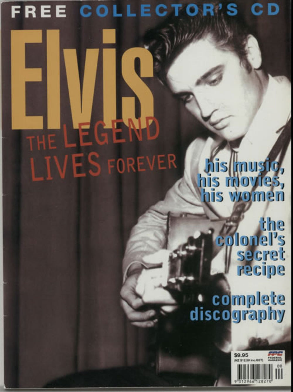 Elvis Presley Platinum Sampler + Original Magazine Australian Promo CD single (CD5 / 5") PROCD21031