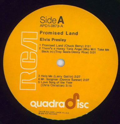 Elvis Presley Promised Land US vinyl LP album (LP record) ELVLPPR819325