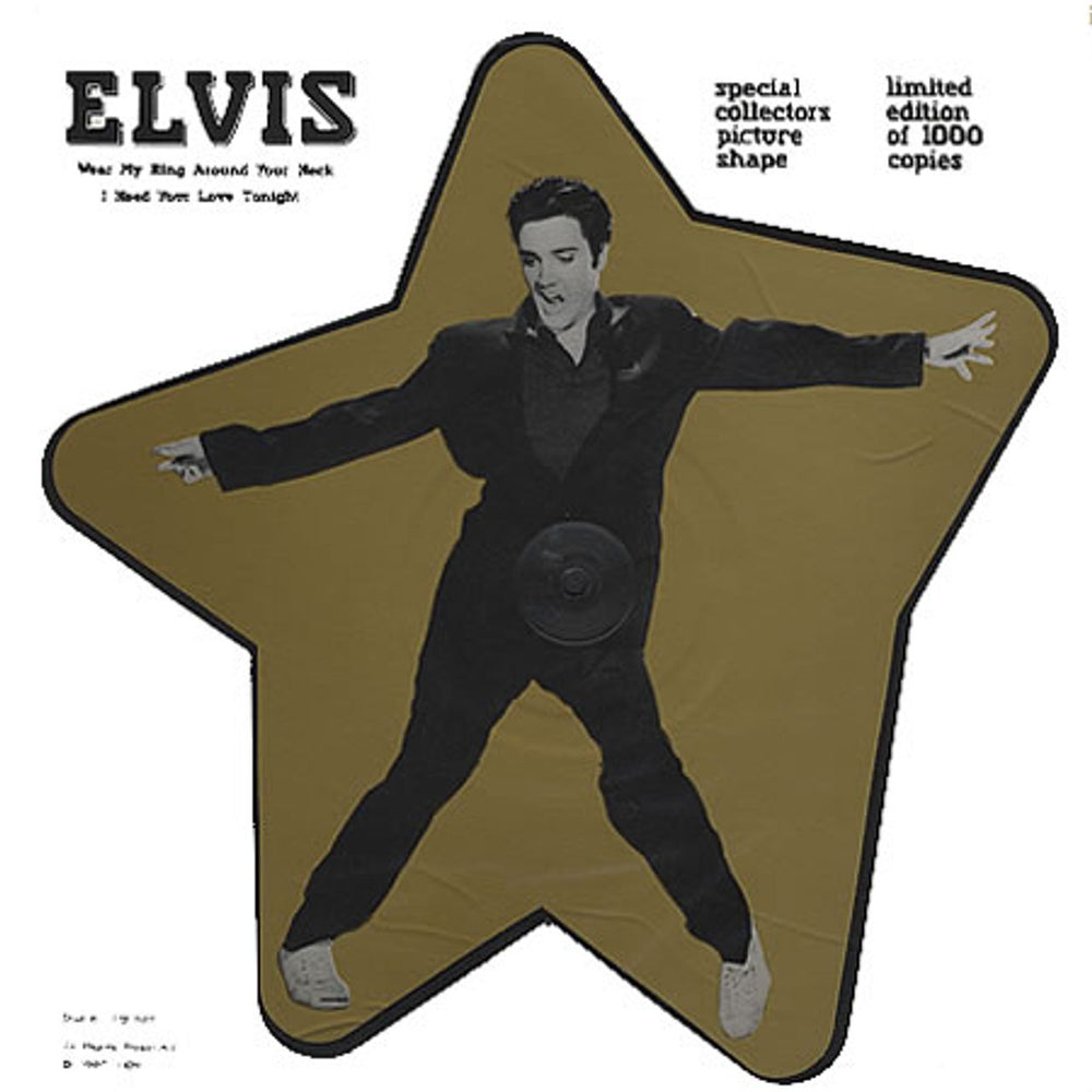 Elvis Presley Wear My Ring UK shaped picture disc (picture disc vinyl record) PB020