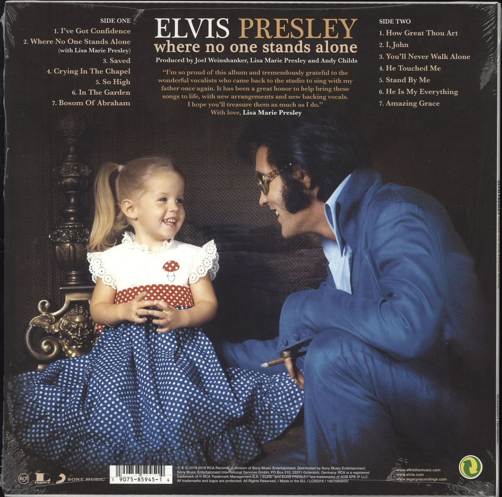 Elvis Presley Where No One Stands Alone - Sealed UK vinyl LP album (LP record) 190758594514
