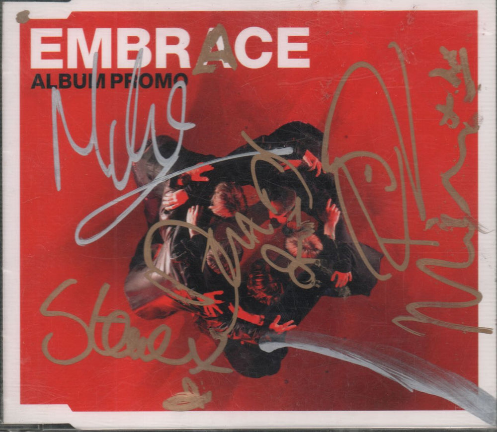 Embrace Out Of Nothing - Album Promo - Autograpged UK Promo CD album (CDLP) SAMPCD143352