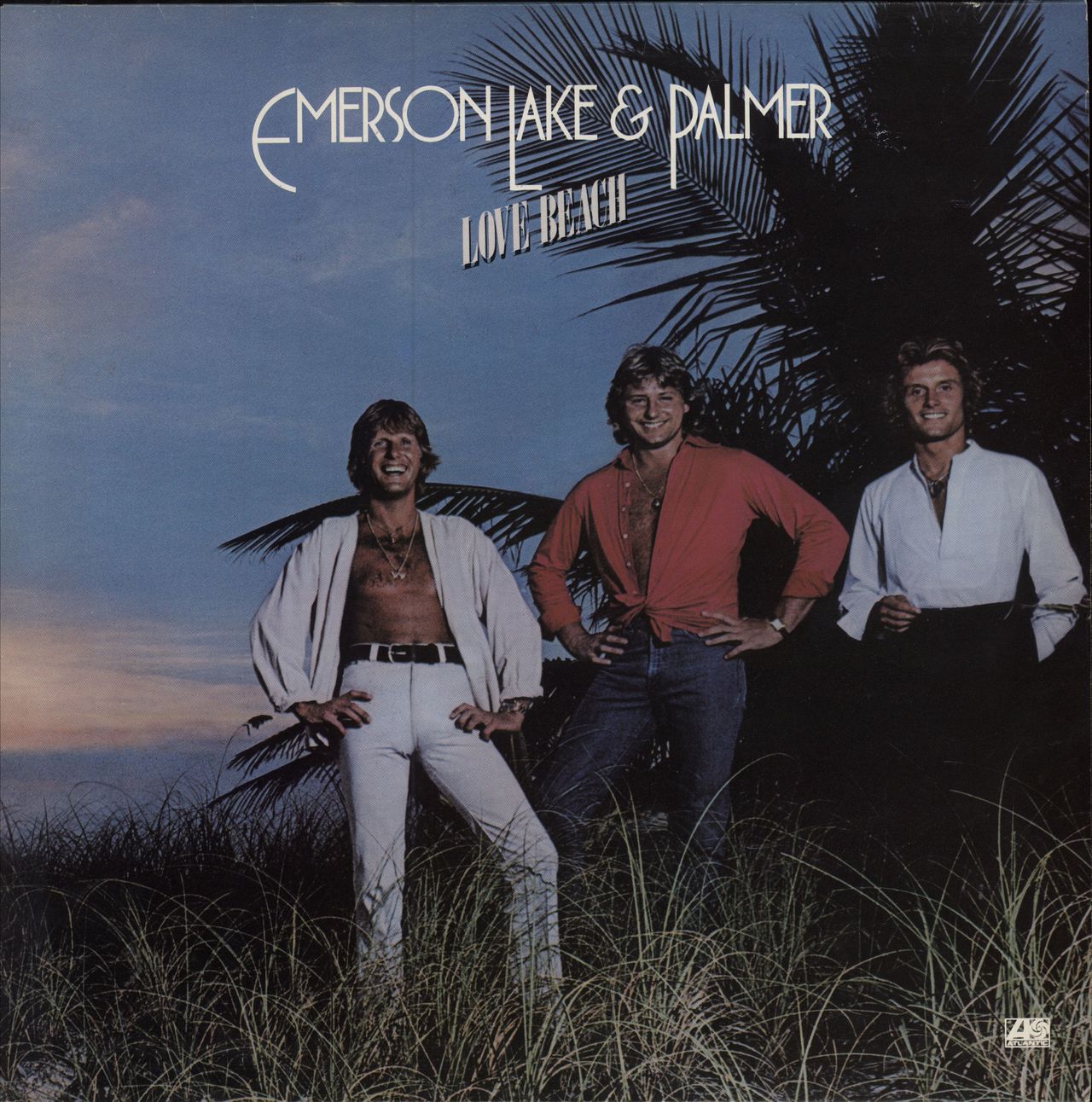 Emerson Lake & Palmer Love Beach French vinyl LP album (LP record) 50552