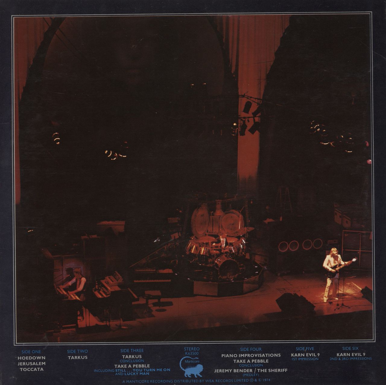 Emerson Lake & Palmer Welcome Back - Price Sticker UK 3-LP vinyl record set (Triple LP Album)