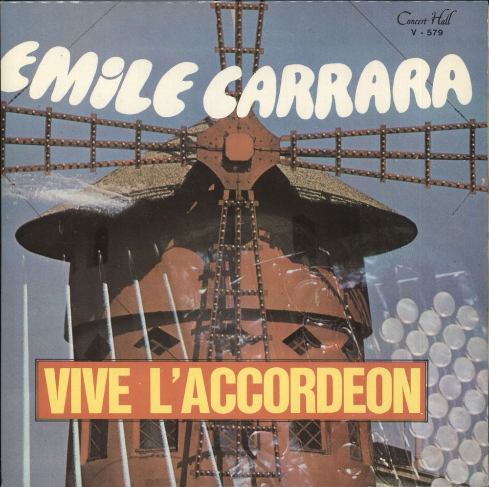 Émile Carrara Vive L'Accordeon UK 7" vinyl single (7 inch record / 45) SVS579