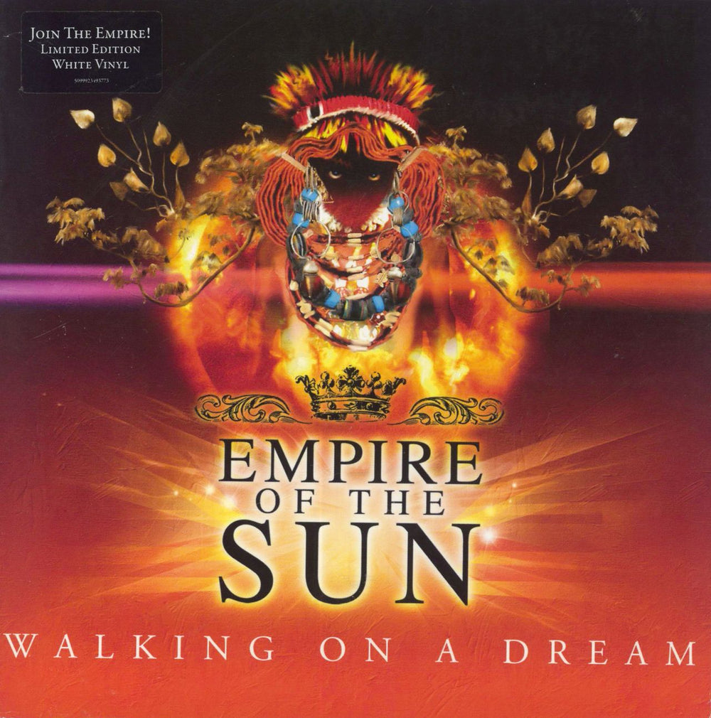 Empire Of The Sun Walking On A Dream - White Vinyl UK 7" vinyl single (7 inch record / 45) DINS283