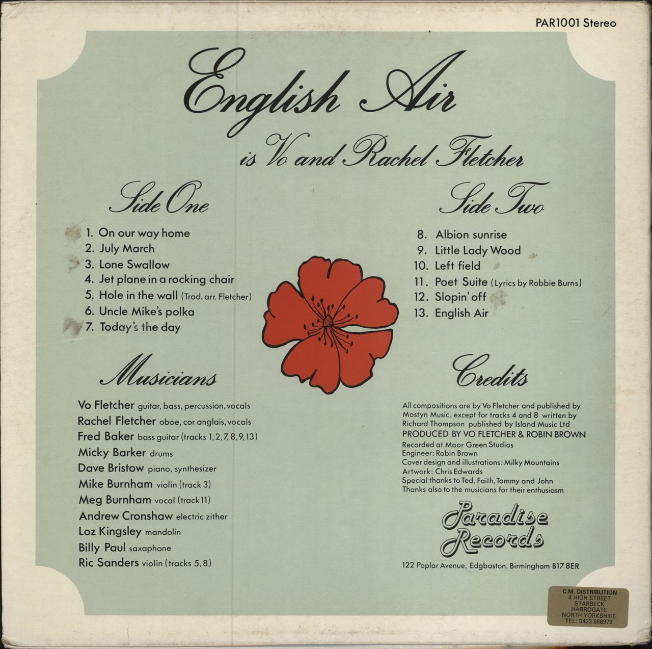 English Air English Air UK vinyl LP album (LP record)