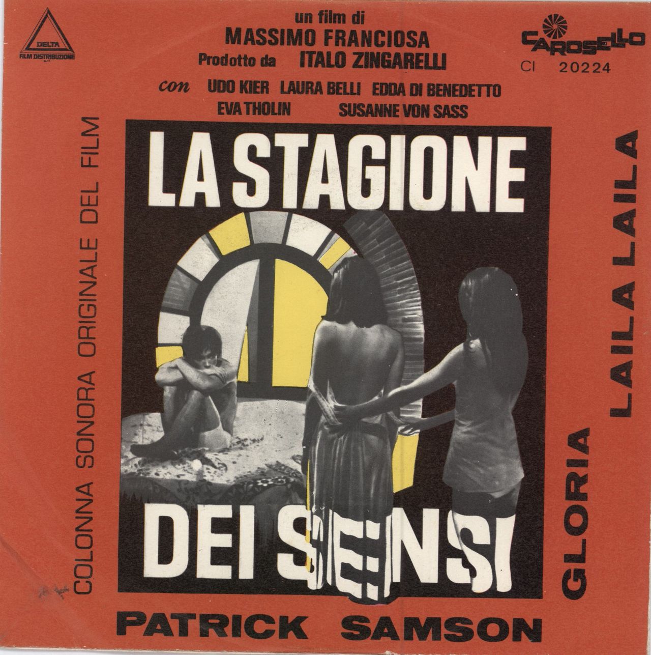 Ennio Morricone Gloria / Laila Laila - La Stagione Dei Sensi Italian 7" vinyl single (7 inch record / 45) CI20224