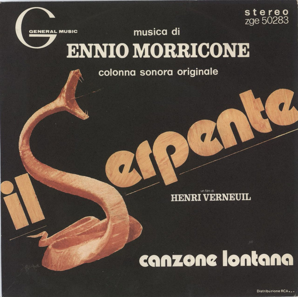 Ennio Morricone Il Serpente Italian 7" vinyl single (7 inch record / 45) ZGE50283
