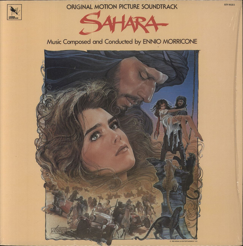 Ennio Morricone Sahara - shrink US vinyl LP album (LP record) STV81211