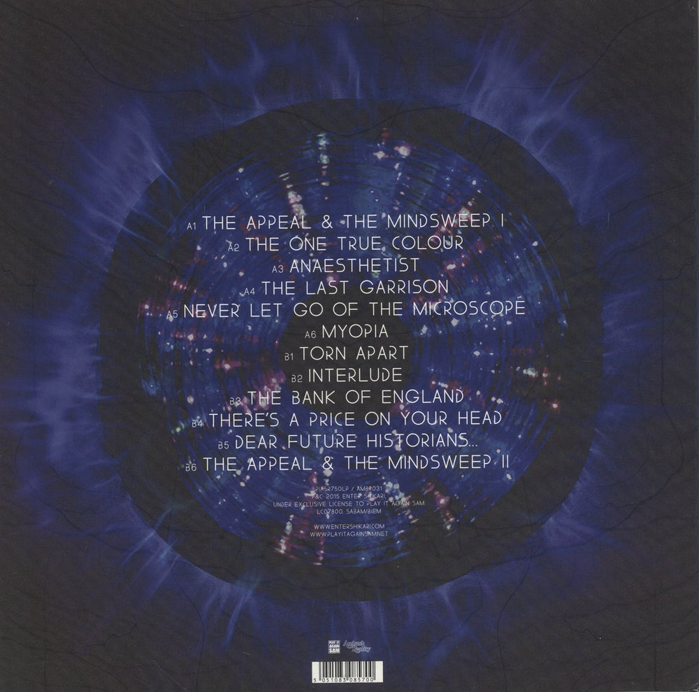 Enter Shikari The Mindsweep - Blue With Black & White Splatter Vinyl UK vinyl LP album (LP record) 5051083085700