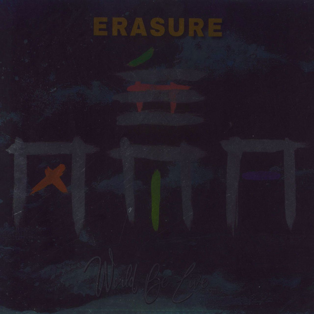 Erasure World Be Live - Deluxe Edition - Yellow, Orange & Green UK 3-LP vinyl record set (Triple LP Album) LHN045LP
